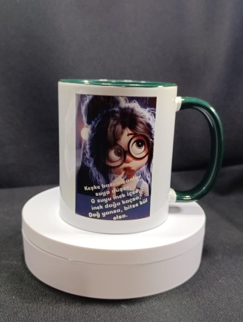 İçi Yeşil Kupa Bardak