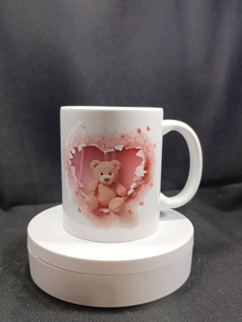 Ayıcık Desenli Kupa Bardak