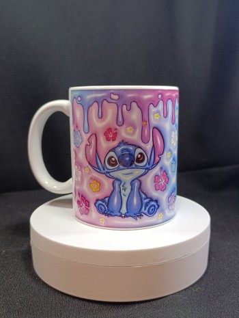 Stitch 3d Kabartma 2 Porselen Kupa Bardak